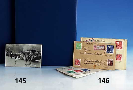 Sammlung Postkarten und Photographien, 1. WK 1914-1918 und spÄter, vielfach Orig.- Aufnahmen bzw. Postkarten, darunter Germania -Werft, reiche ...