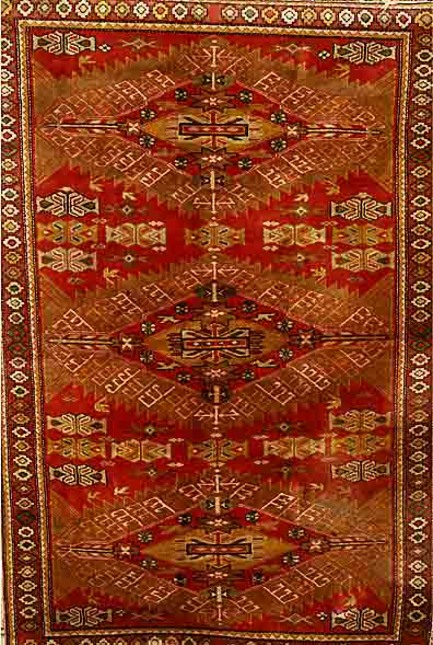 Eriwan, Rußland, ca. 40 Jahre, Wolle auf Baumwolle, ca. 198 x 131 cm, SchÄtzwert: 850.- EURO, EHZ: 2