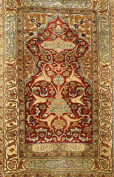 Hereke fein, TÜrkei, ca. 60 Jahre, reine Naturseide, ca. 98 x 65 cm, SchÄtzwert: 2500.- EURO, EHZ: 4