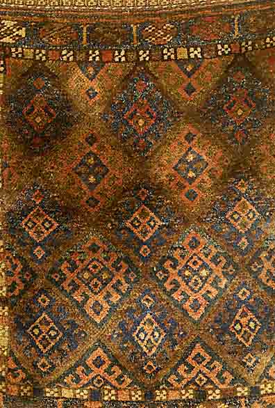 Jaf Taschenfront, Persien, ca. 80 Jahre, Wolle auf Wolle, ca. 65 x 62 cm, SchÄtzwert: 700.- EURO, EHZ: 3