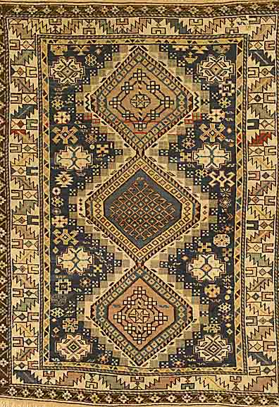 Shirwan, Rußland, ca. 80 Jahre, Wolle auf Wolle, ca. 150 x 114 cm, SchÄtzwert: 1200.- EURO, EHZ: 3