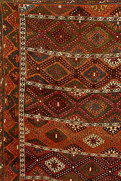 YÖrÜk, TÜrkei, um 1880, Wolle auf Wolle, ca. 155 x 153 cm, SchÄtzwert: 1200.- EURO, EHZ: 3