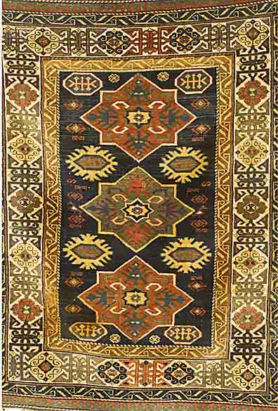 Kuba, Rußland, um 1900, Wolle auf Wolle, ca. 134 x 107 cm, SchÄtzwert: 2400.- EURO, EHZ: 3