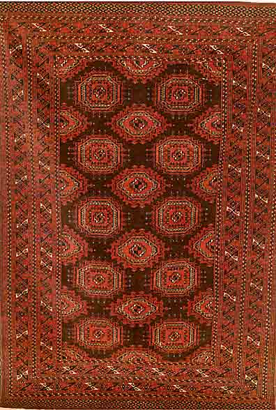 Saryk, Turkmenistan, ca. 80 Jahre, Wolle auf Wolle, ca. 194 x 136 cm, SchÄtzwert: 2200.- EURO, EHZ: 3