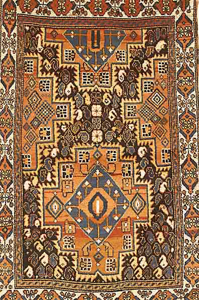 Afshar, Persien, um 1930, Wolle auf Wolle, ca. 138 x 94 cm, SchÄtzwert: 900.- EURO, EHZ: