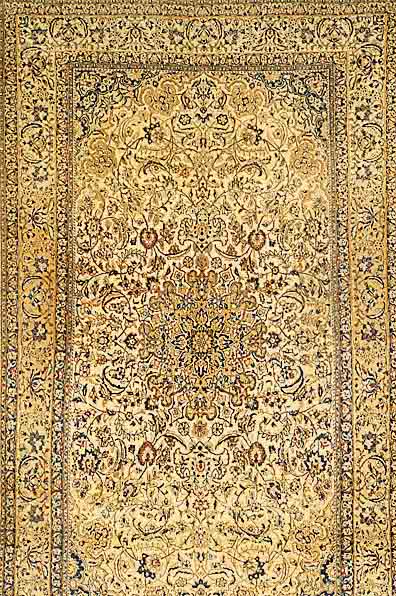 Nain fein, Persien, ca. 50 Jahre, Korkwolle mit Seide, ca. 300 x 170 cm, SchÄtzwert: 3500.- EURO, ca. 800.000 Kn/qm, EHZ: 3