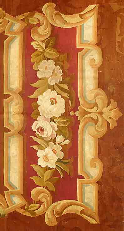 Aubosson, Niderlande, um 1700, ca. 189 x 104 cm, EHZ: 4, fragment.SchÄtzwert:4200 EURO.