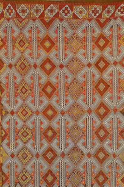 Cicim Kelim, Usbekistan, ca. 60 Jahre Wolle auf Wolle, ca. 293 x 93 cm, SchÄtzwert: 750.- EURO, EHZ: 2-3