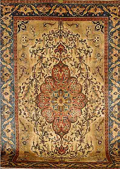 Esfahan Mobareke sign, Persien, um1930, Wolle auf Baumwolle, ca. 322 x 210 cm, SchÄtzwert: 2550.- EURO, EHZ: 3-4