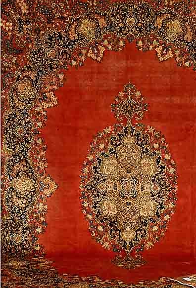 Kerman fein, Persien, ca. 50 Jahre, Wolle auf Baumwolle, ca. 356 x 274 cm, SchÄtzwert: 1850.- EURO, EHZ: 3-4