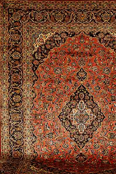 Keschan, Persien, neuwertig, Wolle auf Baumwolle, ca. 353 x 250 cm, SchÄtzwert: 2100.- EURO, gereinigt, EHZ: 2