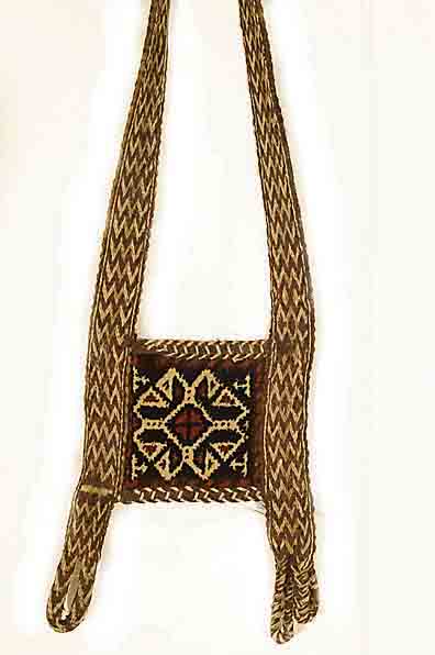 Kammel Schmuckband, Persien, um 1930, Wolle auf Wolle, ca. 23 x 17 cm, Schätzwert: 750.- EURO, EHZ: 2