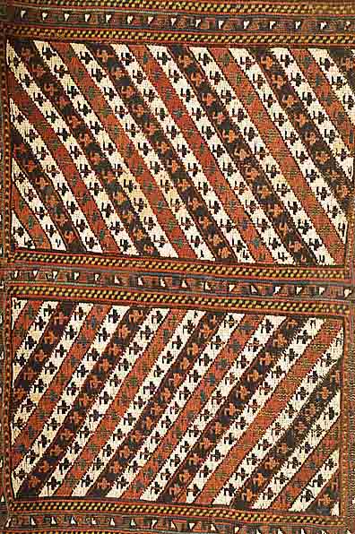 Kelim Shasavan, Persien, um 1930, Wolle auf Wolle, ca. 62 x 43 cm, SchÄtzwert: 750.- EURO, EHZ: 2-3