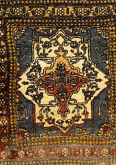 Mohchtascham Poshti, Persien, um 1900, Wolle auf Baumwolle, ca. 37 x 42 cm, SchÄtzwert: 1100.- EURO, EHZ: 5