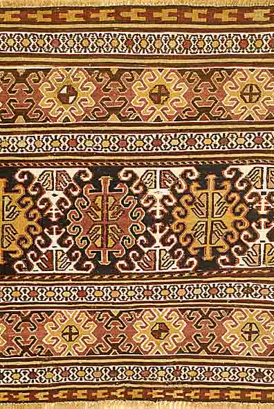 Mafrasch-Panel Sumak, Shasavan Persien, ca. 60 Jahre, Wolle auf Wolle, ca. 50 x 45 cm, SchÄtzwert: 550.- EURO, EHZ: 2-3