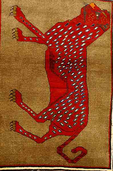 Gabbeh Alt, Persien, ca. 50 Jahre, Wolle auf Wolle, ca. 135 x 90 cm, SchÄtzwert: 950.- EURO, EHZ: 2