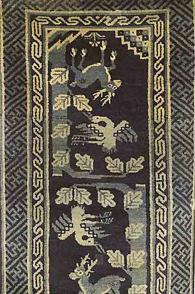 Pao Tow, China, um 1920, Wolle auf Baumwolle, ca. 135 x 70 cm, SchÄtzwert: 1100.- EURO, EHZ: 2-3