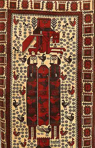 Belutsch, Persien, ca. 40 Jahre, Wolle auf Wolle, ca. 180 x 100 cm, SchÄtzwert: 750.- EURO, EHZ: 2