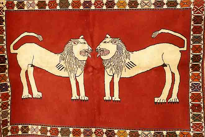 Gabbeh Alt, Persien, ca. 50 Jahre, Wolle auf Wolle, ca. 207 x 138 cm, SchÄtzwert: 950.- EURO, EHZ: 2
