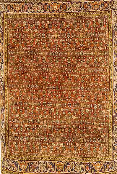 Bidjar, Persien, ca. 40 Jahre, Wolle auf Baumwolle, ca. 160 x 120 cm, SchÄtzwert: 850.- EURO, EHZ: 2-3, leicht gewellt