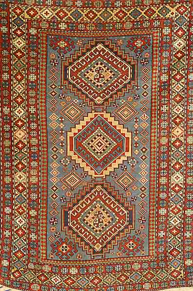 Kazak, Rußland, um 1920, Wolle auf Wolle, ca. 181 x 123 cm, SchÄtzwert: 2800.- EURO, EHZ: 3