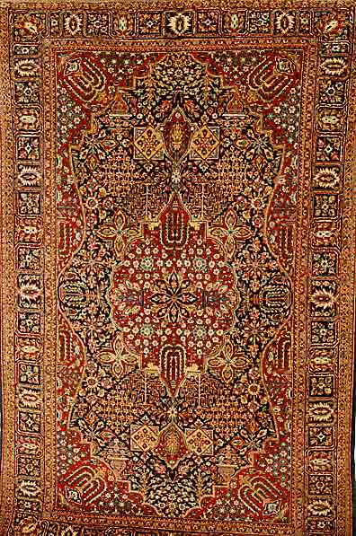 Keschan Kork, Persien, um 1920, Korkwolle, ca. 209 x 131 cm, SchÄtzwert: 12000.- EURO, EHZ: 2-3