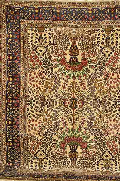 Ghom, Indien, ca. 20 Jahre, Wolle auf Baumwolle, ca. 350 x 250 cm, SchÄtzwert: 1800.- EURO, EHZ: 3