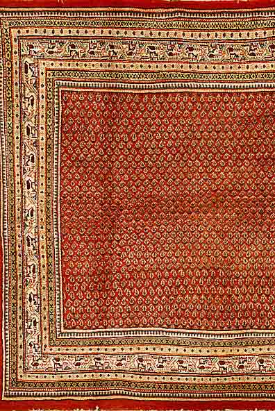 Sarogh Mir, Persien, ca. 20 Jahre, Wolle auf Baumwolle, ca. 220 x 220 cm, SchÄtzwert: 950.- EURO, EHZ: 2