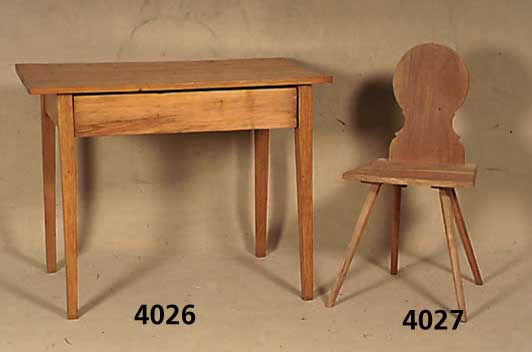 4 BrettstÜhle, deutsch, um 1900, Kirschbaum massiv, entlackt, Rohlinge, sehr selten, ca. 86x44x37 cm, Sh. ca. 45 cm, St. ca. 32 cm