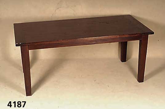 Landhaustisch, wohl England, um 1960/70, Teakholz, im Kolonialstil, schÖne lange Tafel, ca. 78x185x90 cm