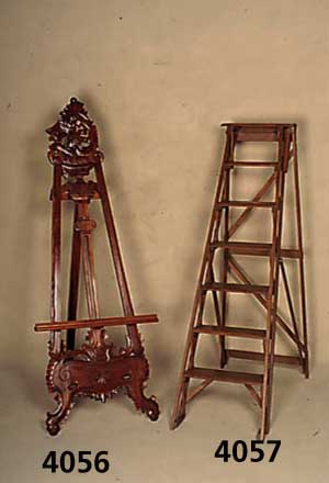 Bibliotheksleiter, Frankreich, um 1910, signiert "Le Parfait", ein Exemplar der legen- dÄren Patent-Bibliotheks-Leiter E80, Hartholz ...