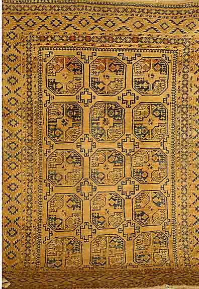 Afghane, ca. 60 Jahre, Wolle auf Wolle, ca. 320 x 260 cm, EHZ: 3