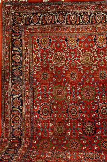 Bidjar Alt, Persien, um 1920, Wolle auf Baumwolle, ca. 563 x 338 cm, SchÄtzwert: 7500.- EURO, EHZ: 2-3, mit ca. 4 cm Riss