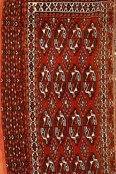 Yamut Djowal, um 1910, Wolle auf Wolle, ca. 128 x 74 cm, SchÄtzwert: 850.- EURO, EHZ: 2