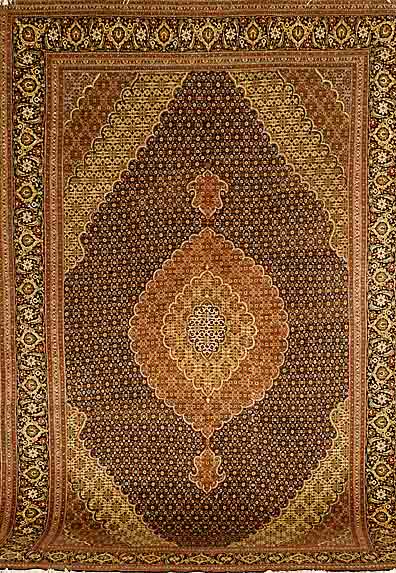TÄbriz fein, Persien, ca. 5 Jahre, Korkwolle mit Seide, ca. 303 x 197 cm, SchÄtzwert: 5500.- EURO, ca. 550.000 Kn/qm, EHZ: 1-2