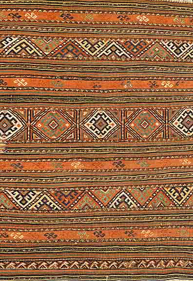 Sumak Taschenfront, Kaukausus, um 1900, Wolle auf Wolle, ca. 78 x 75 cm, SchÄtzwert: 850.- EURO, EHZ: 3