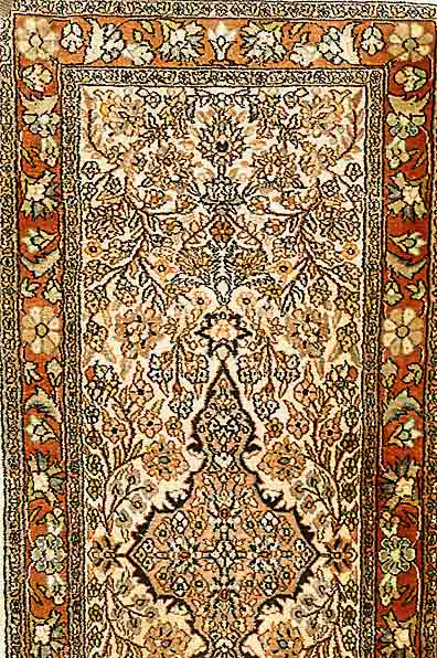 Kaschmir Seide, Indien, ca. 20 Jahre, reine Naturseide, ca. 145 x 61 cm, SchÄtzwert: 1450.- EURO, EHZ: 2