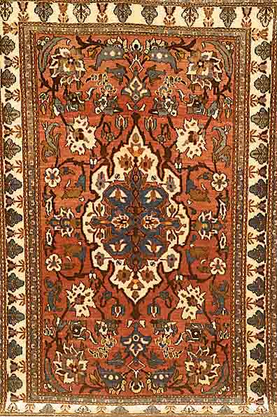 Mobareke Esfahan, Persien, ca. 40 Jahre, Wolle auf Baumwolle, ca. 218 x 145 cm, Schätzwert: 1250.- EURO, EHZ: 3