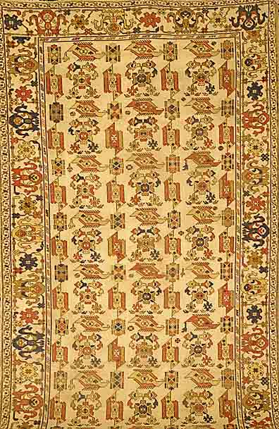 Vogel Uschak, TÜrkei, um 1800, Wolle auf Wolle, ca. 230 x 134 cm, SchÄtzwert: 40000.- EURO, EHZ: 4-5