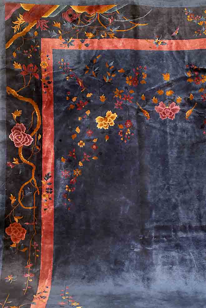 China, Manchester Wolle, um 1910, Wolle auf Baumwolle, ca. 470 x 317 cm, SchÄtzwert: 17500.- EURO, EHZ: 3, sehr dekorativ.