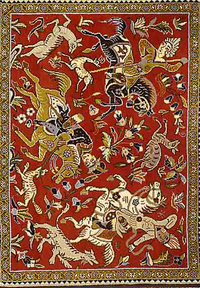 Ghom, Persien, ca. 20 Jahre, Wolle auf Baumwolle, ca. 84 x 63 cm, SchÄtzwert: 350.- EURO, EHZ: 2