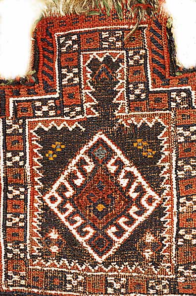 Salztasche Bachtiar, Persien, um 1920, Wolle auf Wolle, ca. 32 x 30 cm, SchÄtzwert: 350.- EURO, EHZ: 3