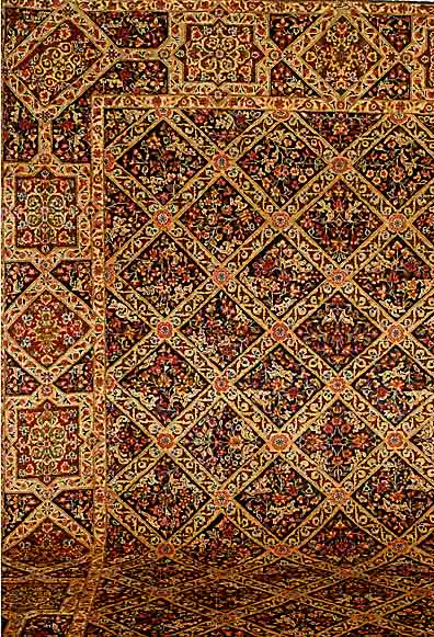 Yazd Alt sign, Persien, um 1940, Wolle auf Baumwolle, ca. 383 x 318 cm, SchÄtzwert: 2200.- EURO, (gereinigt), EHZ: 3