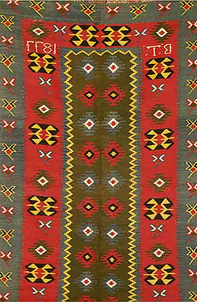 Sakoy, TÜrkei, datiert 1877 Wolle auf Wolle, ca. 246 x 137 cm, SchÄtzwert: 2200.- EURO, EHZ: 2