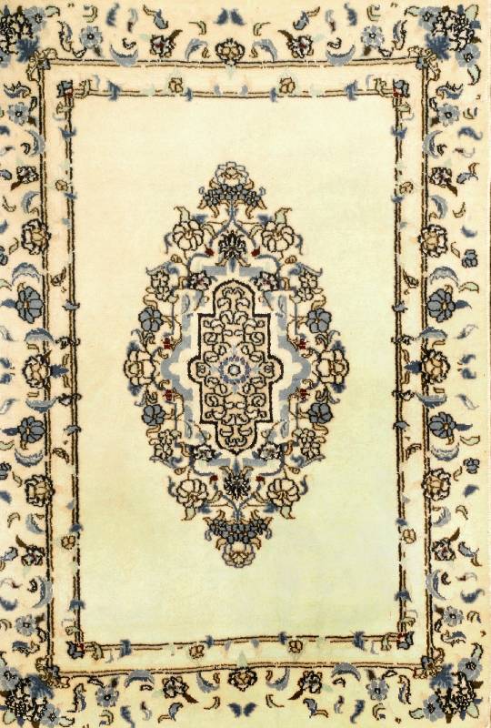 Nain fein, Persien, 10 Jahre alt, Korkwolle mit Seide, ca. 90 x 59 cm, SchÄtzwert: 650.- EURO, ca. 1,0 Mio. Kn/qm, sehr guter Zustand