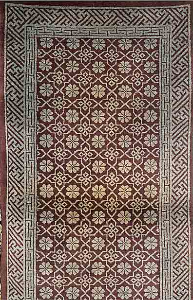 Pao Tow, China, um 1920, Wolle auf Baumwolle, ca. 165 x 83 cm, SchÄtzwert: 2200.- EURO, EHZ: 2