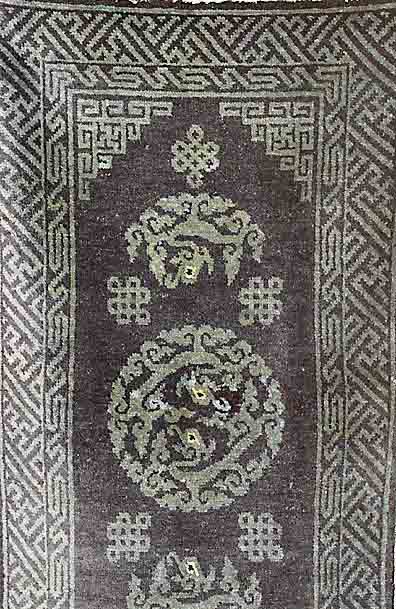 Pao Tow, China, um 1920, Wolle auf Baumwolle, ca. 115 x 60 cm, SchÄtzwert: 950.- EURO, EHZ: 2