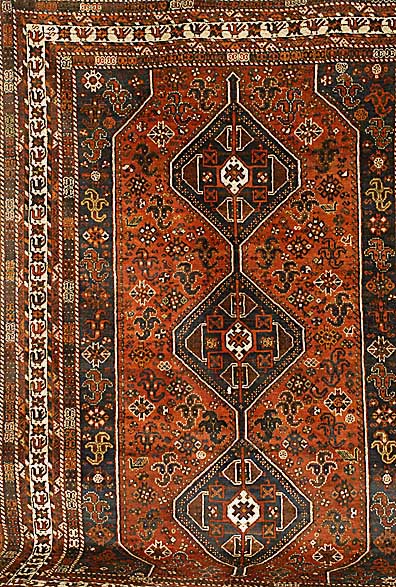 Shiraz, Persien, ca. 40 Jahre, Wolle auf Wolle, ca. 328 x 234 cm, SchÄtzwert: 2200.- EURO, EHZ: 3