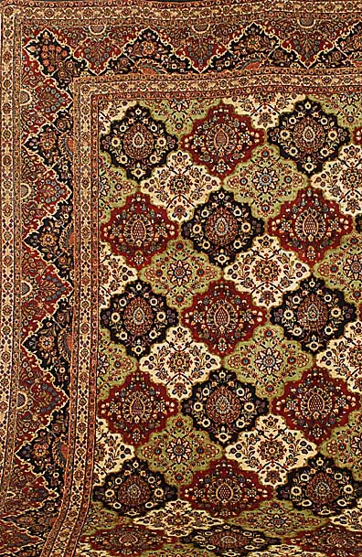 Ekbatan, Persien, ca.30 Jahre, Wolle auf Baumw olle.488 x 345cm. SchÄtzpreis:5500 Euro.EHZ: 2