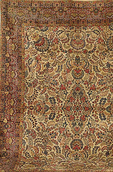 Lawar, Persien, um 1930, Wolle auf Baumwolle, ca. 366 x 270 cm, SchÄtzwert: 6900.- EURO, EHZ: 2-3